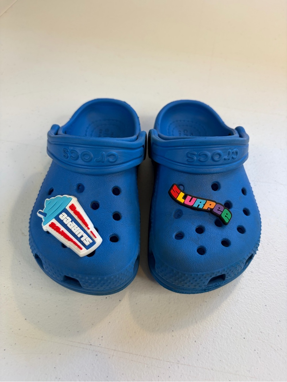 Crocs Classic Clogs Blue Boys size 8 Slurpee Jibblitz - Picture 2 of 5